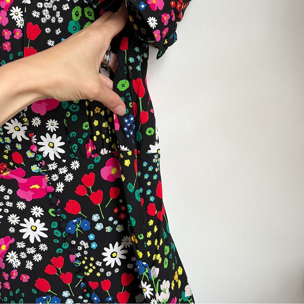 The Kooples Short Printed Dress with Buttonings - Picture 4 of 12